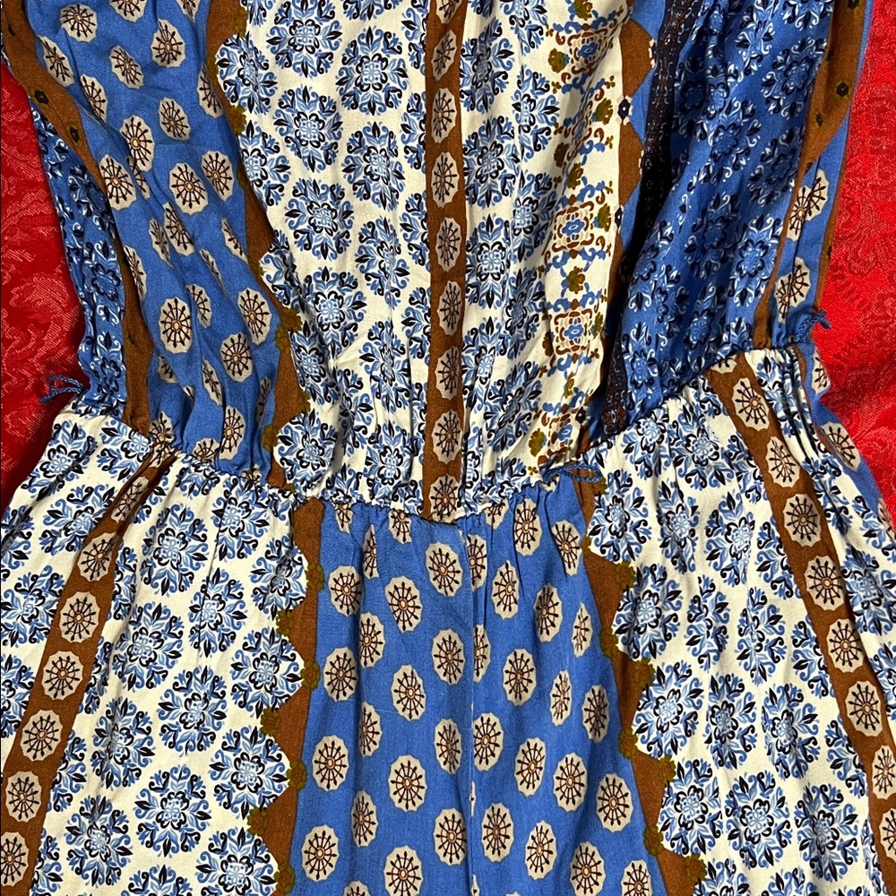 MSK Multicolor Strapless Rayon Patterned Jumpsuit… - image 5